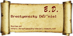 Brestyenszky Dániel névjegykártya