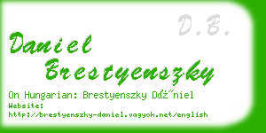 daniel brestyenszky business card